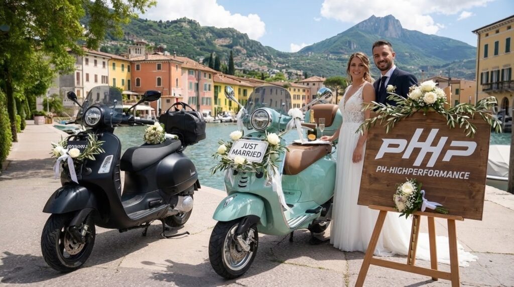 Vespa Hochzeit